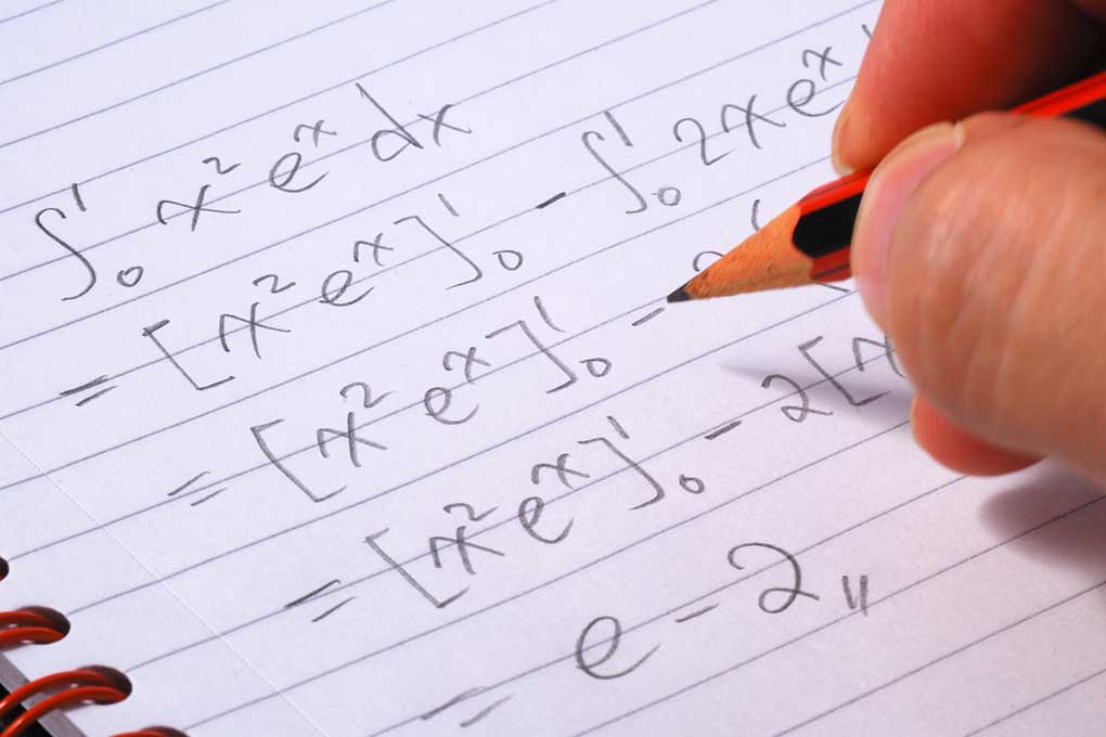 Working on a mathematical equation