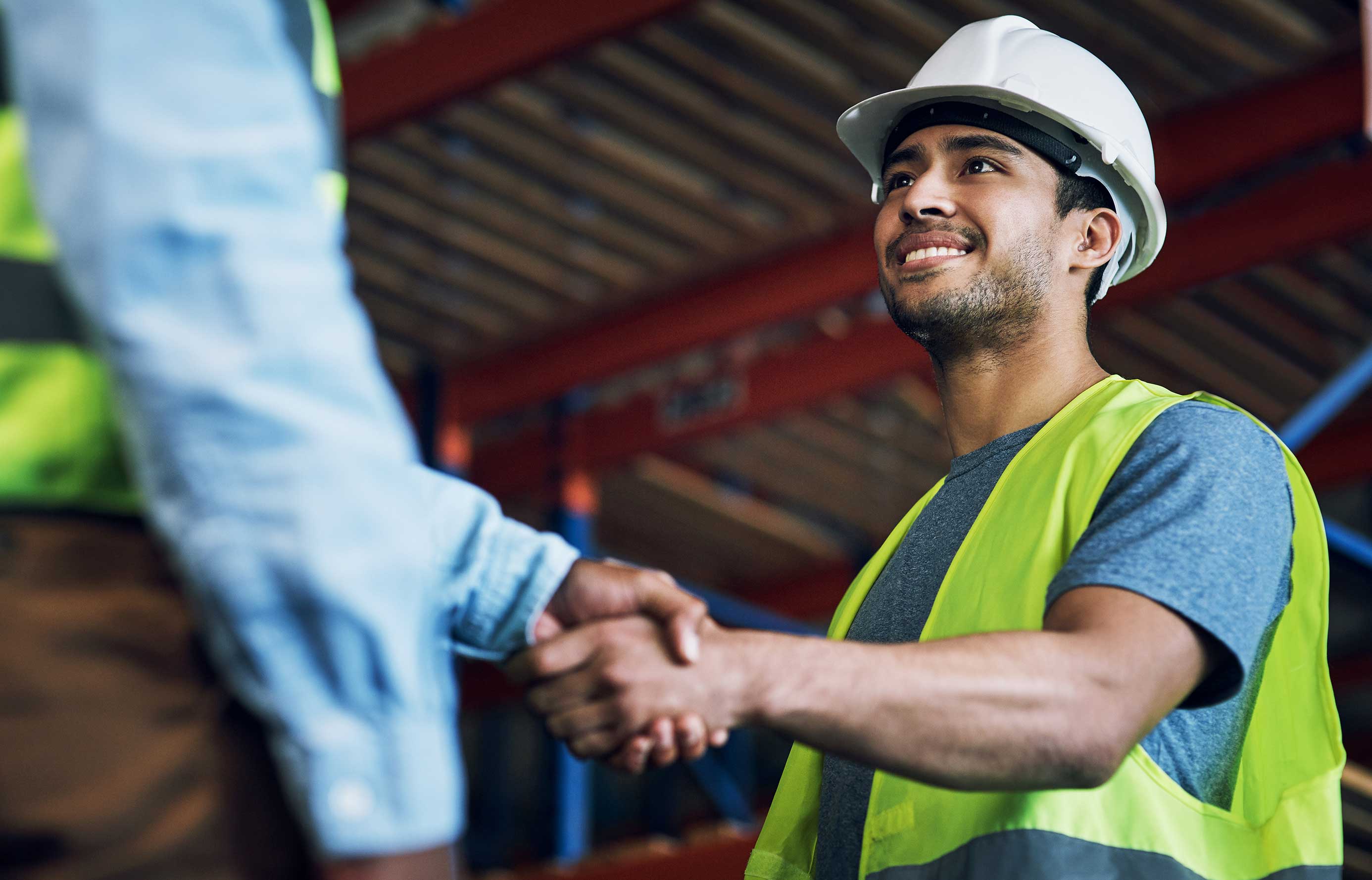 Business partners shaking hands